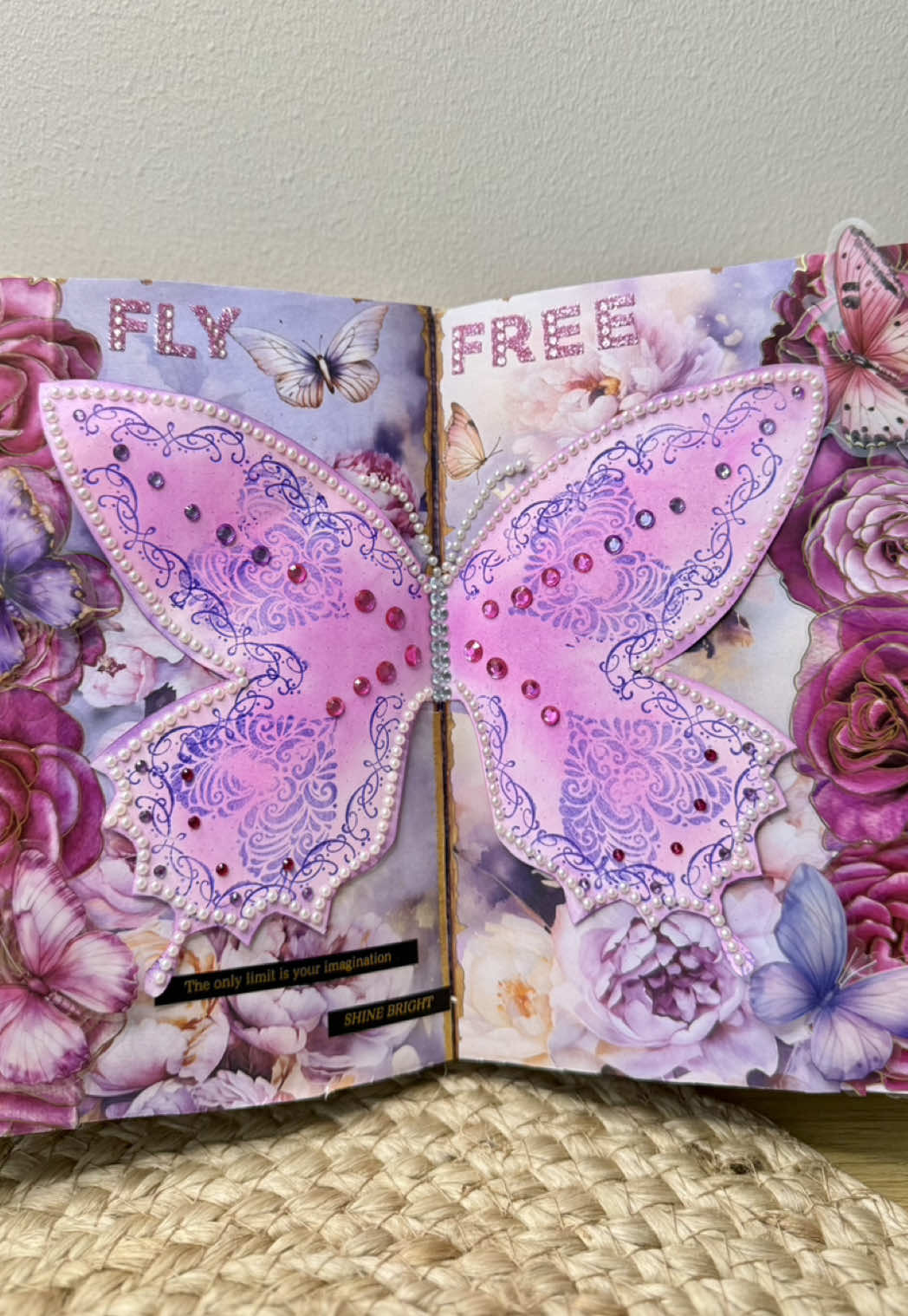 Today group collab’s theme is butterflies. Here is my take on the theme🩷 This collab is hosted by lovely @TheChloeJournal  #thechloejournal2025gc #groupcollab2025 #scrapbookingideas #creativejournaling #creativejournalingideas #asmr #asmrsounds #scrapbooking  Creative journaling ideas Journaling for beginners Creative scrapbook inspiration