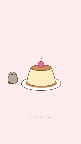 ✨🍮✨ #Pusheen #pusheenthecat #flan #fypage