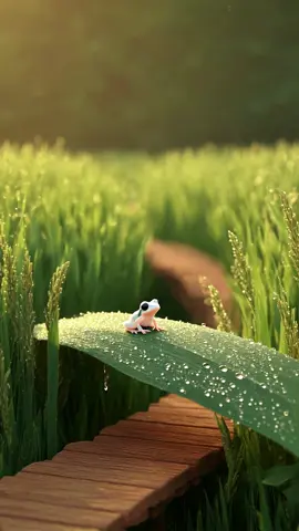 🌅 Start your day in a tiny rice field paradise 🌾 Watch the sun rise over misty paddies, with birds flying and dew sparkling. So peaceful, it feels unreal ✨💛 #MiniatureWorld #SunriseVibes #PeacefulTok #TinyScenes #AestheticVideo #AIAnimation #NatureLovers #MorningMood #StopMotionStyle #RelaxingVibes #RiceFieldMagic #CalmTok #SoothingVisuals