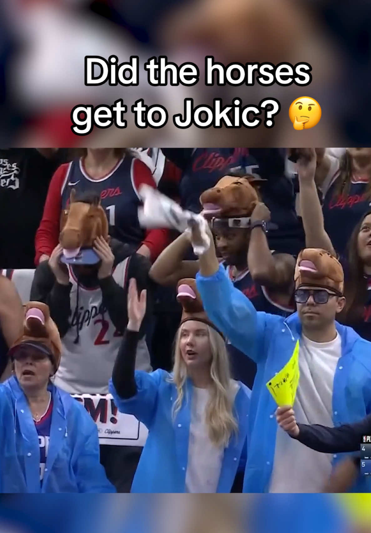 “The Wall” came prepared for #NikolaJokic 😅 #NBA #basketball #nuggets #clippers 