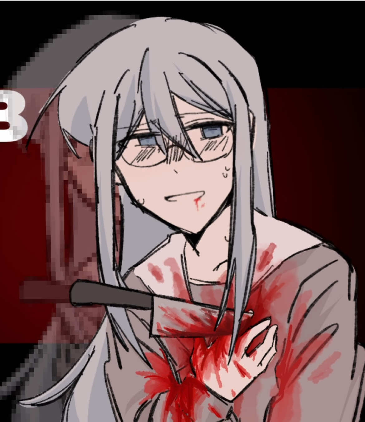 TW: SLIGHT BLOOD - ALL FAKE  Inspo: @VEX kunz  This took me a HOT while to make but at least it’s done 🙏 #projectsekai #animation #edit #art #fyp #nightcordat2500 #kanadeyoisaki #pjsekai #kanade 