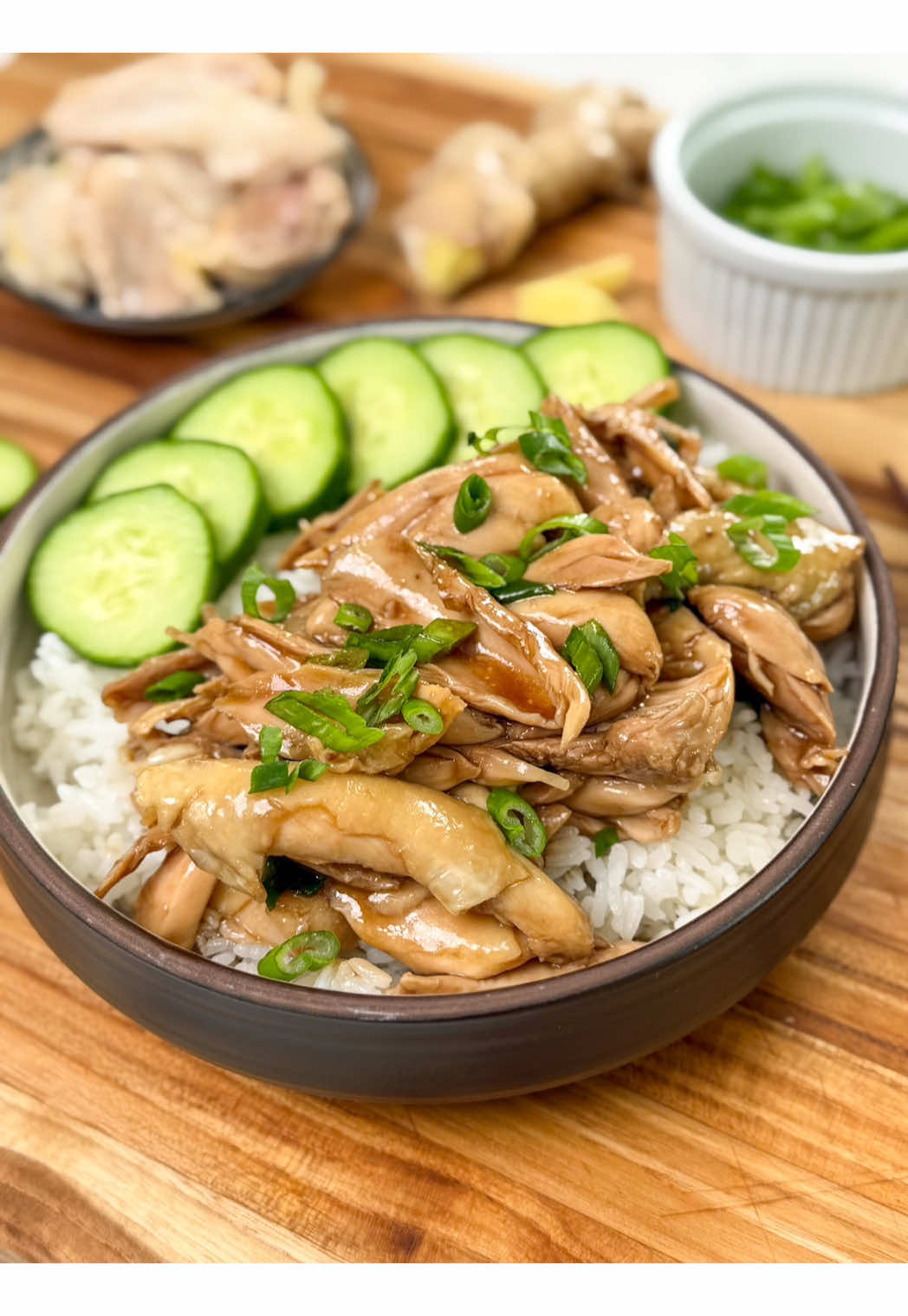 EASY LAZY MEALS EP. 3 - POACHED CHICKEN WITH GINGER SCALLION SAUCE You can find the recipe on my blog at hermanathome.com (link in bio)! If you’re looking for an easy lazy meal to prepare in under 30 minutes, this poached chicken with ginger scallion sauce is the perfect choice for you! Poaching the chicken ensures it’s cooked to perfection, resulting in tender and juicy meat. Drizzle an aromatic ginger scallion sauce over the chicken and you get the most flavorful meal with little effort. This dish is so comforting and is just like how my grandma used to to make it. Hope you enjoy! #EasyRecipes #EasyRecipe #easymeal #lazyrecipe  #poachedchicken #gingerscallionsauce 