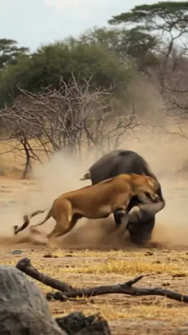 Lion_vs_Buffalo__When_the_Hunt_Goes_Wrong_🦁💥🐃_#shorts_#wildlife_#wildlifeentertainment_#animalfight #foryou #tiktok #trendingvideo #wildlifebattle #animalfight 