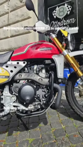 ⚫️⚫️⚫️Rivestimento ceramico su scarico FANTIC resistente fino a 986°c🔥🔥 🪄per @Ottodrom Motorcycles  #CapCut #italia #homemade #columbiacoatings #prismaticpowders #verniciatura #powdercoat #restauro #verniciaturaapolvere #cerchiinlegapersonalizati #cerakote #fantic #cafe #scramb #tik_tok 