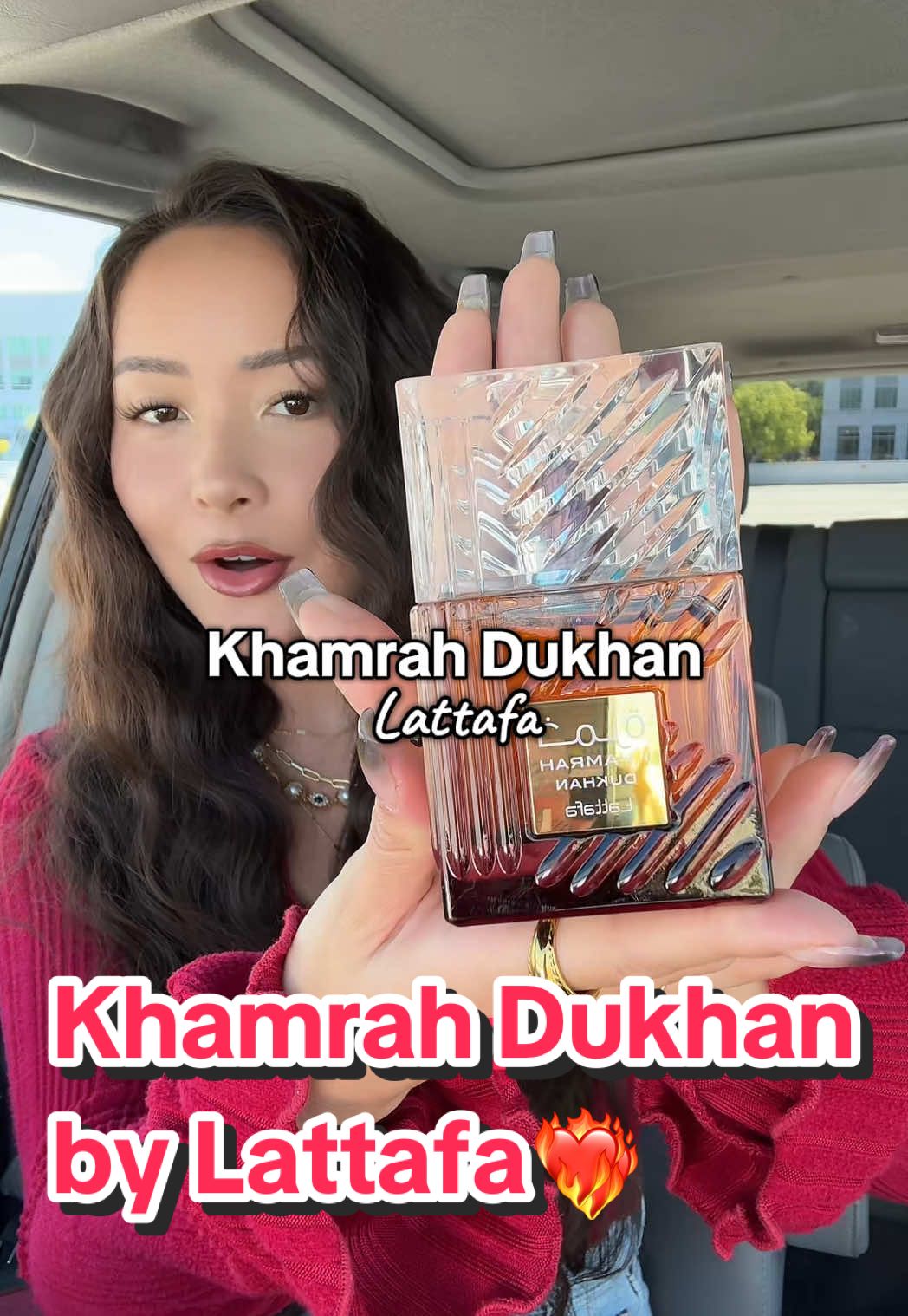 It’s finally here👀❤️‍🔥 Khamrah Dukhan by Lattafa. #perfume #fragrance #perfumetok #perfumetiktok #fragrancetiktok #arabperfume #fragrancereview 
