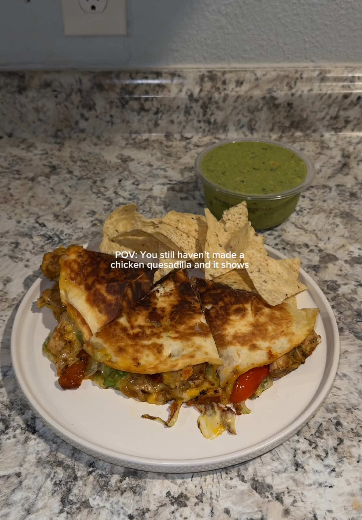 I love chicken quesadillas until the end of time and this recipe makes it even better 😍 #fyp #foryoupage #pov #pointofview #quesadillas #chickenquesadilla #quesadilla #foodtiktok #FoodTok #food #cookingtiktok #cookingtok #cooking #homemadefood #satisfying 