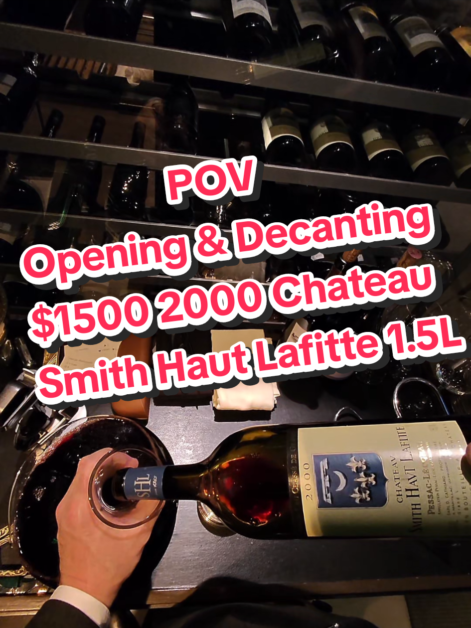 Drinking great right now but can still age! With another 15yrs, this magnum would be in prime territory!  #fyp #fypシ #work #restaurant #trending #sommelier #viralvideo #foodtiktok #satisfying #viraltiktok #explore #wow #wine #drink #w #pov #asmr #lasvegas #bordeaux #fyppppppppppppppppppppppp 