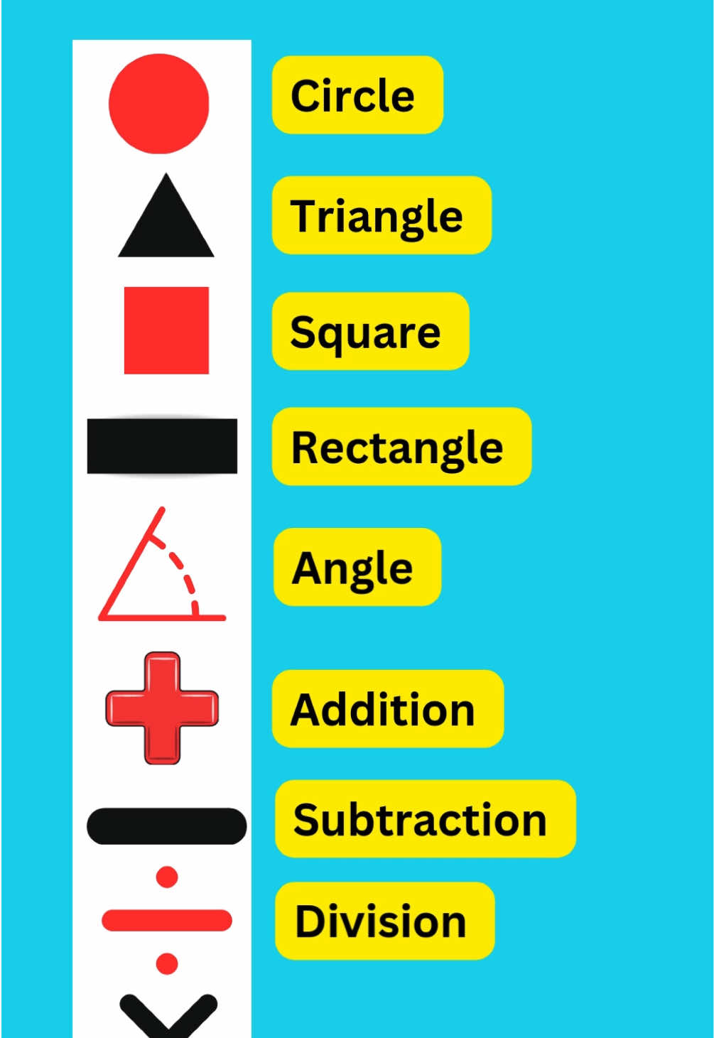Improve your English vocabulary by learning math symbols and shapes! ##englishvocabulary #learnenglish #esl #maths #englishmadeeasy #EnglishForBeginners 