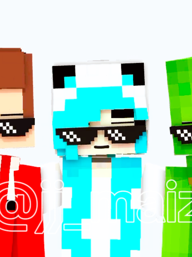 jj and ice girl and@mikey🐢maizen #prisma3d #prisma3d #prisma3d #prisma3d #Minecraft #minecraft #minecraft #minecraft 