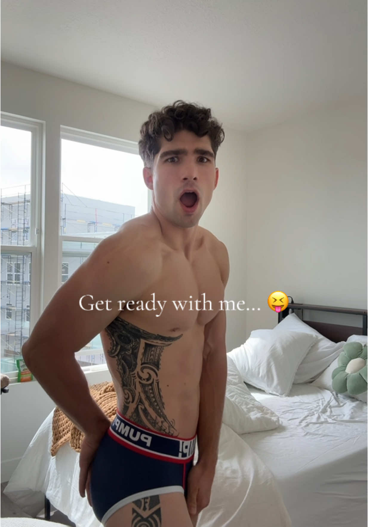 Go on now and get ready then! 😝best way to start is with undies from @wearpump 🩲#grwm #fyp #wearpump #pump! #parati #queer 