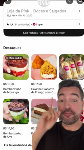Hoje eu regi a loja da Pink da @laisepatisserie . O que você achou ? #delivery #ifood #confeitaria #pastelaria #pizzaria #açai