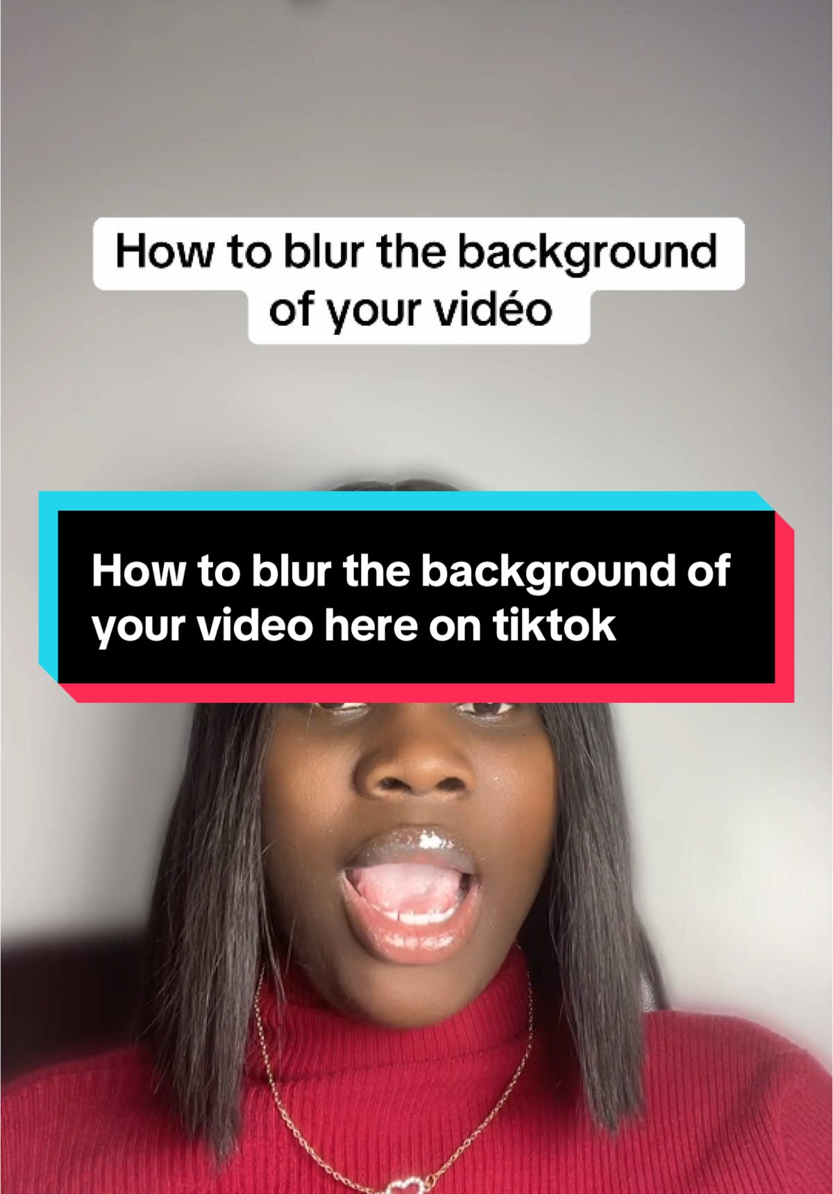 How to blur the background of your video #creatortips #tiktoktips #newontiktok #tiktokbeginners #drqueenzoe 
