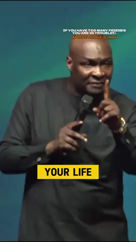 If You Have Too Many Friends You Are In Trouble! Be Wise📌🙏 -Apostle Joshua Selman Ninmak . . #salvationhub #gospel #explorepage #worshipmusic #instablog9ja #joshuaselman #christianlifestyle #godlyrelationship #weddings #bellanaija #christlife #Lifestyle #explore #trendingtopic #christiancontent #relationshipgoals #christianlife #christianmarriage #marriageadvice #prayerispowerful #prayer #preaching #naijatrends #trendingnow #trendingreels 