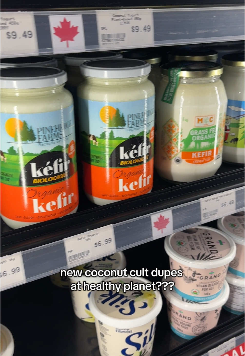 AND FOR UNDER $10??? LMK if you’ve ever tried any of these and what your thoughts are 🫶🏻🫶🏻 #fyp #kefir #coconutcult #canadiancoconutcult #healthyplanet #kefiryogurt #coconutcultdupe #coconutcultdupecanada #kefirkult #kefirkultdupe 