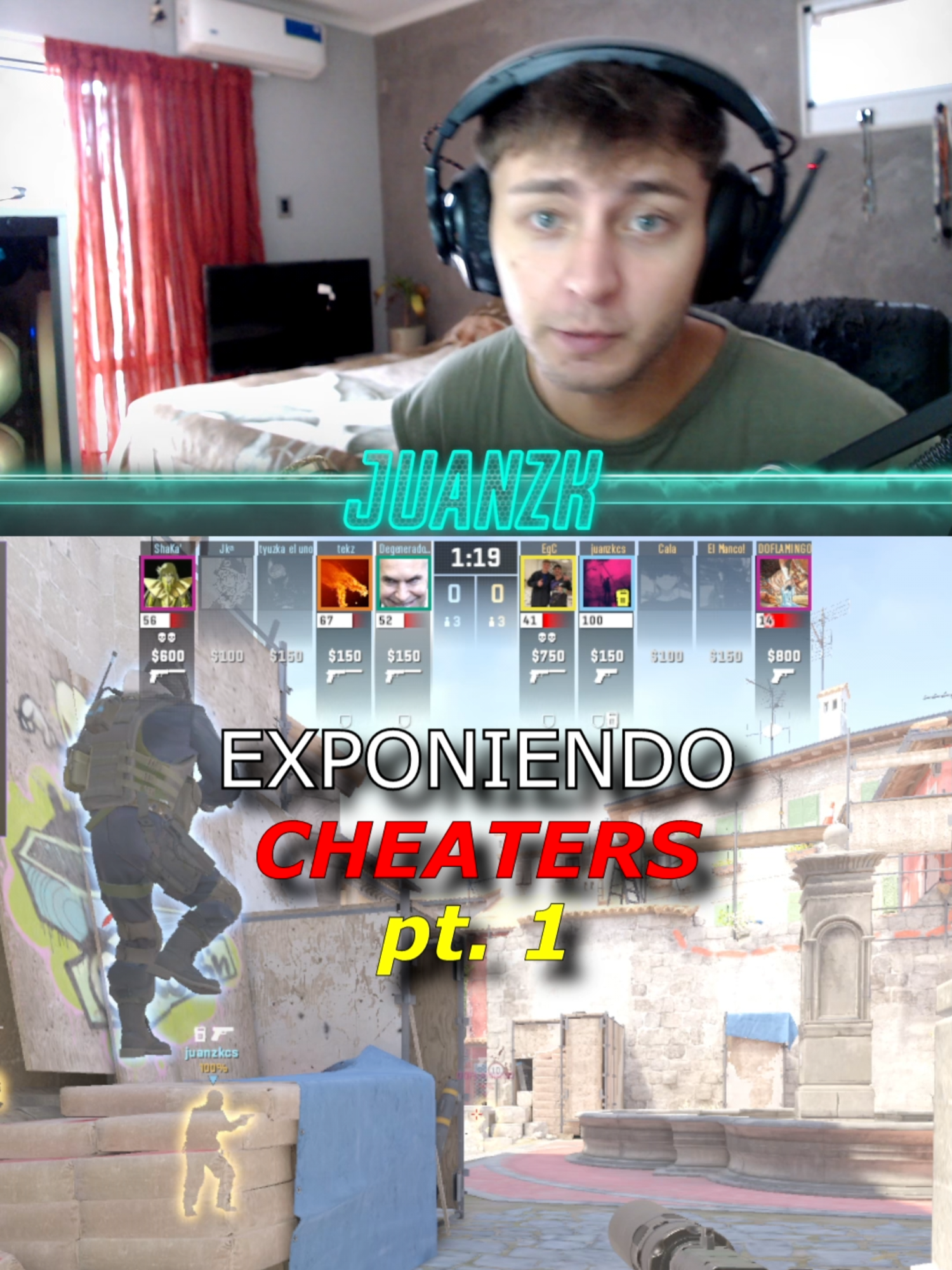 Exponiendo cheaters de cs2. Hoy: DegeneradoSinPeek #fyp #cs2 #cheater