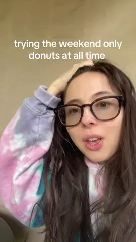 trying the donuts at all time hmmmmmmm