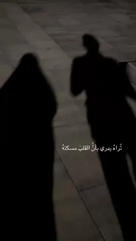 تُراهُ يدري بأنًّ القلبَ مسكنهُ
