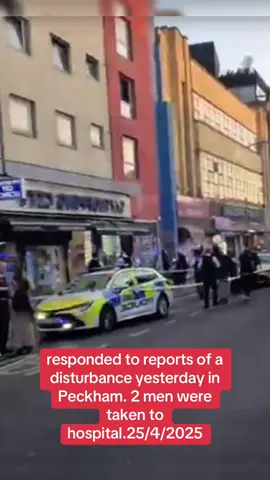 Metropolitan Police Press Release. Police were called at 19:24hrs on Thursday, 24 April to Rye Lane, SE15 following reports of a disturbance. Officers and the London Ambulance Service attended, and two men were located with injuries to their head who were conveyed to hospital for treatment. Three men were arrested on suspicion of affray. This incident remains under investigation at this time #BreakingNews #PoliceAppeal #Affray #PublicDisturbance #UnderInvestigation #MetPolice #LondonAmbulance