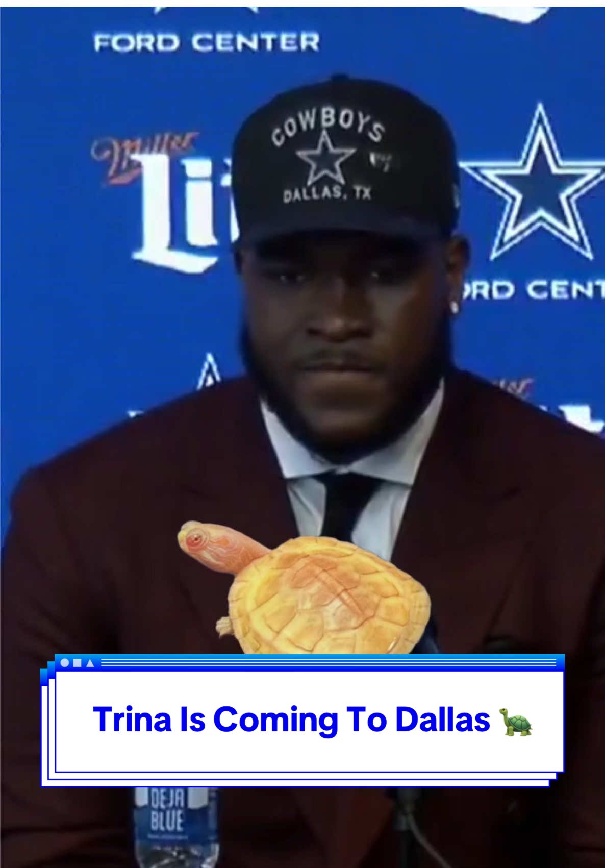 trina’s taking her time 🐢  #DallasCowboys #NFL #turtle #Bama #football #TylerBooker 