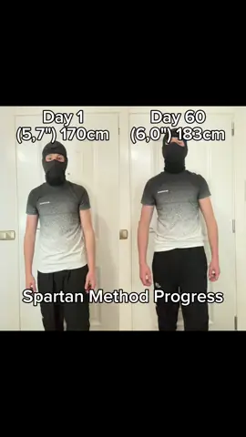 My progress with the spartan method😳🥇 #spartan #method #grow #high #progress 