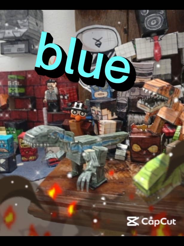 cómo hacer un papercraft de blue 