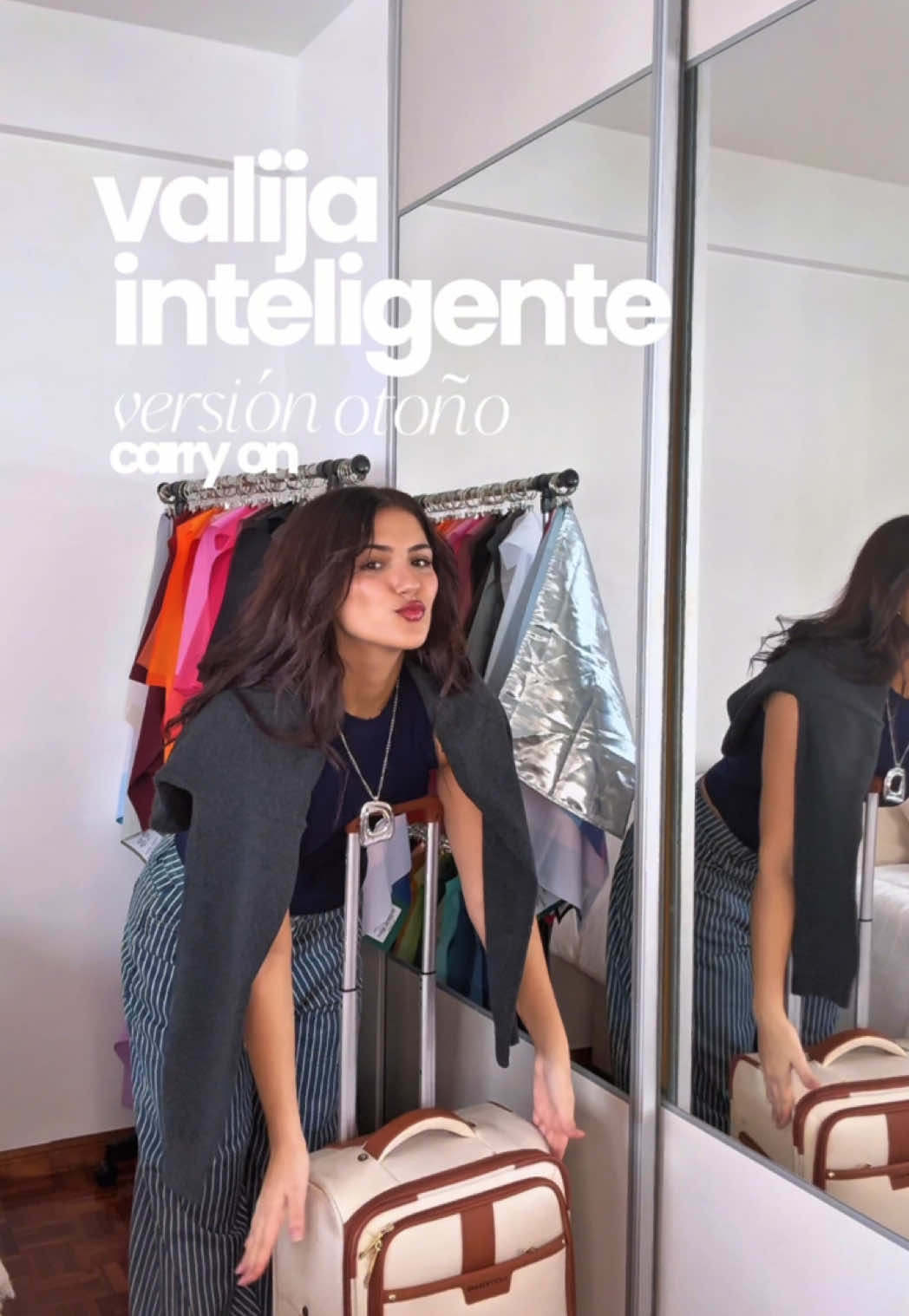 Parte 1|| guardá este video para que en tu proximo viaje no lleves prendas de mas!  Con solo 10 prendas + de 30 looks❣️ #empacando #viajes #maleta #maletasdeviaje #carryon #outfits #styletips #fyp #foru #otoñooutfits #Otoño #invierno 