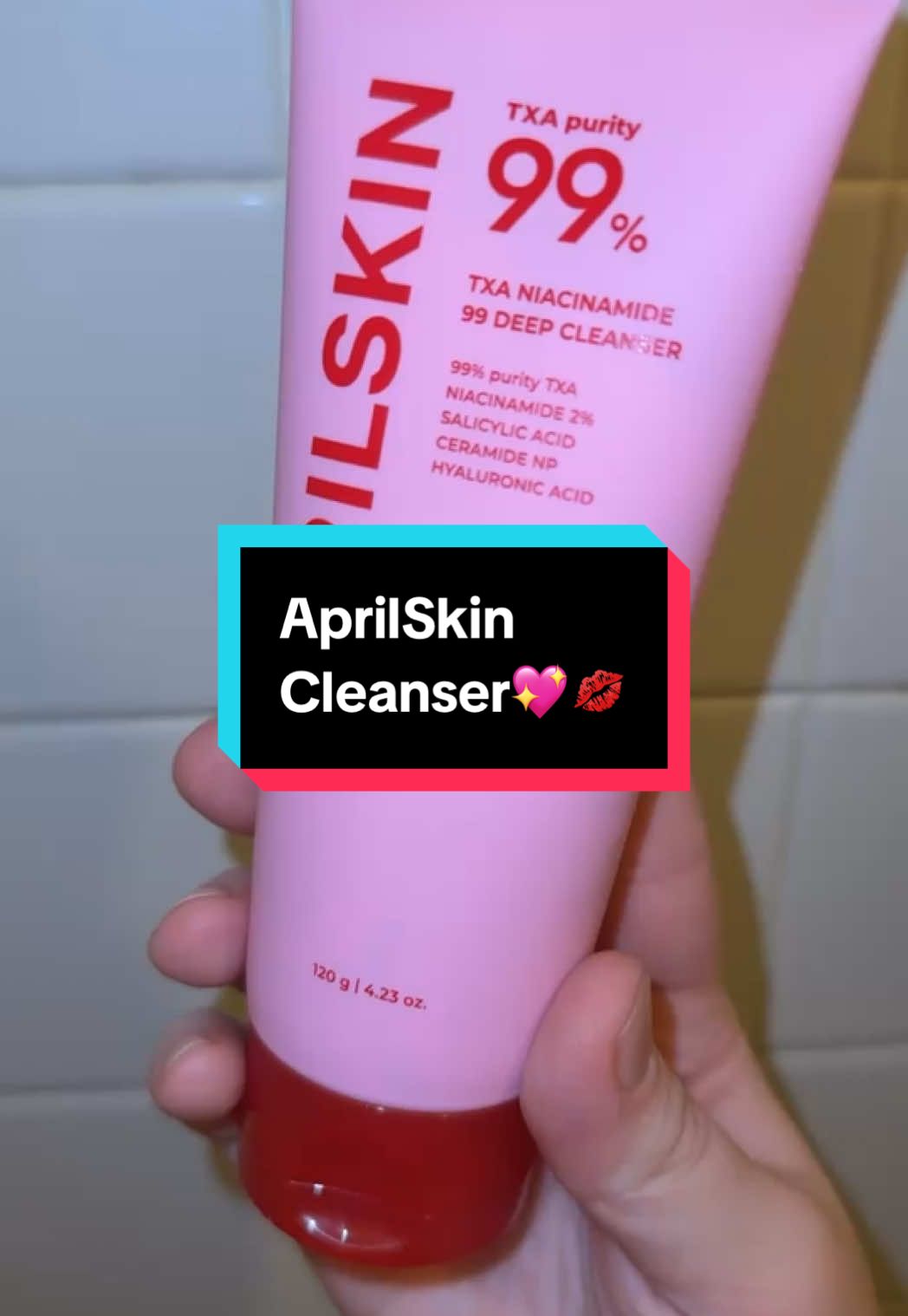 @APRILSKIN USA @APRILSKIN US #kbeauty #aprilskin #txa99niacinamidedeepcleanser #koreanskincare #glowyskin #pores #tiktokshopnewarrivals #tiktokshopfinds #bubblegumcleanser #darkspot #hyperpigmentation #koreanskincareset #tiktokshop 