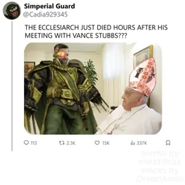 Twitter in the 41st Millennium #warhammer40k #twitter #pope