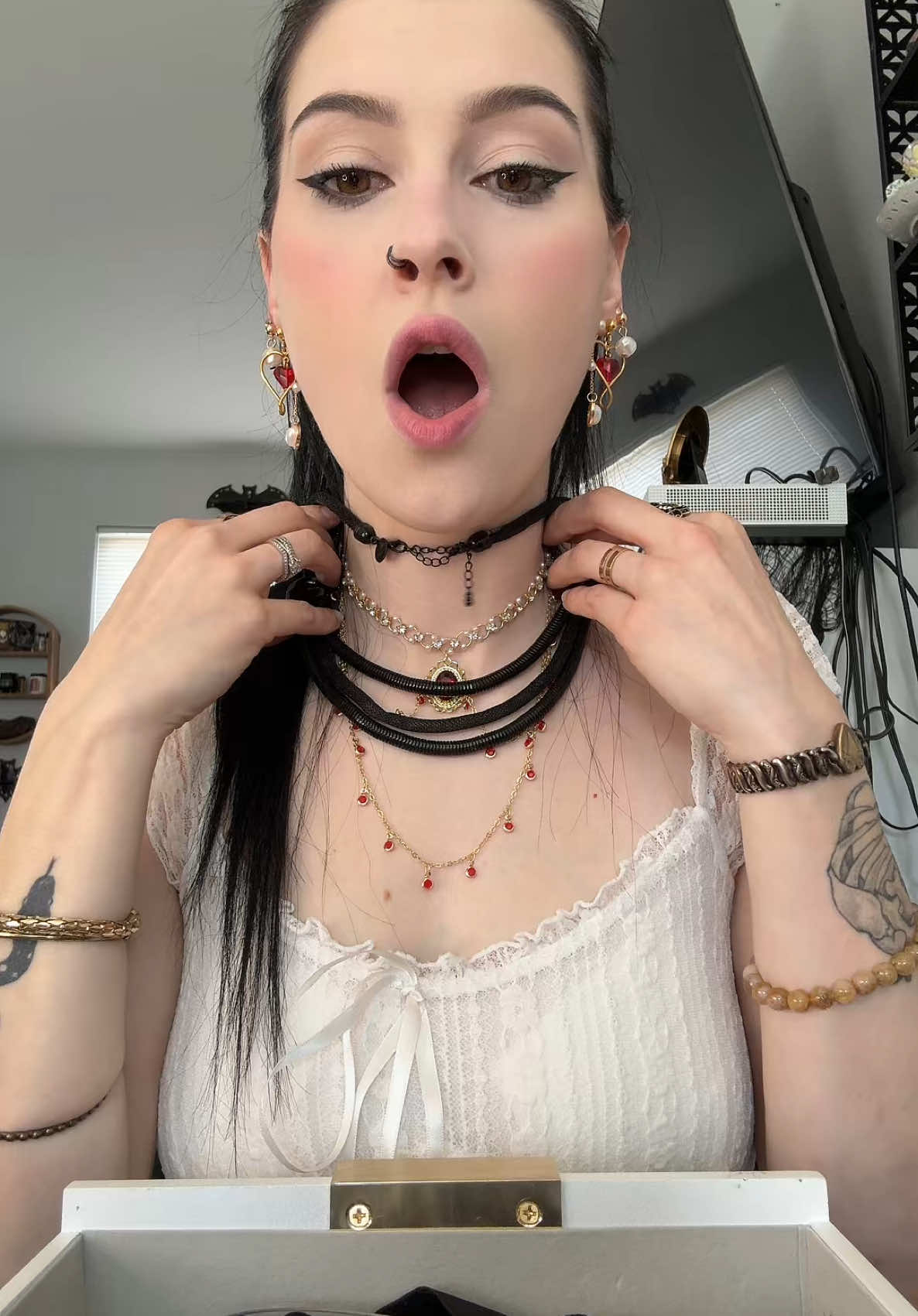 FROM AUSTRALIA?!!! ITS SO GOOD! @RizzlesTreasuresTrinkets  FILLED THIS JEWELRY BOX! Here is part 5!! ❤️#jewelrytiktok #foryewwww #trendingvideo #fypシ゚viral #mysteryjewlerygirl #supportsmallbusiness #crystals #mysterybox #accessories #jewleryhaul #mystery #jewelry #jar  #box #alttiktok #crystalsoftiktok #handmadejewelry #unboxing #crystaltok 