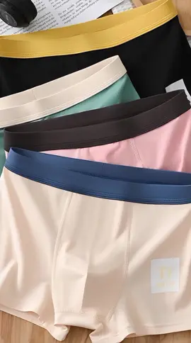 PAKET 5 PCS Celana Dalam Pria Boxer Warna Two Tones Poliester Spandek CDP200 Nyaman Dewasa #boxerlelaki #boxermurah 
