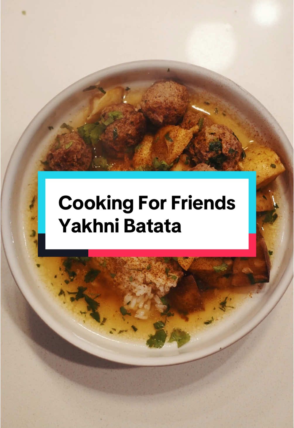 Spent some time in SF with friends and made this beauty for them - Yakhni Batata - a potato and kufta stew. It’s simple and delicious I really can’t recommend it enough! #kufta #stew #middleeasternfood #palestinianfood #meatandpotatoes 