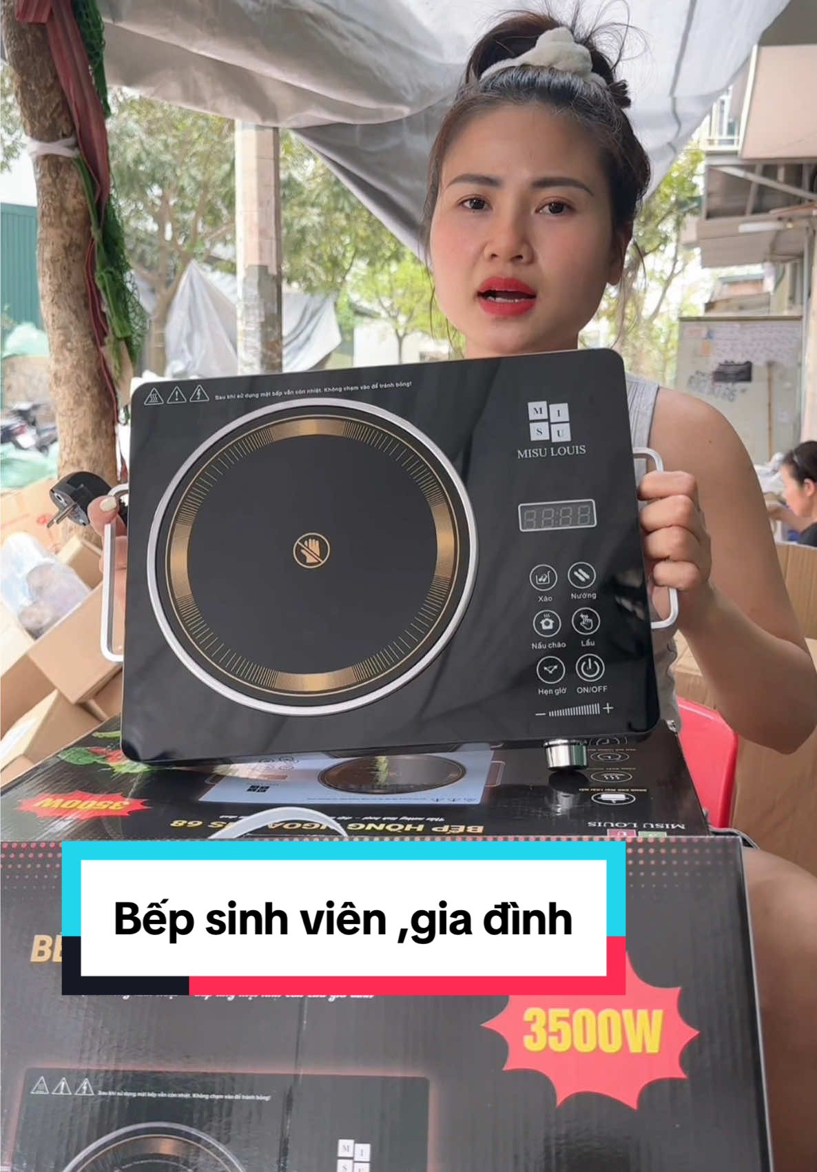 Bếp hồng ngoại nhỏ gọn dễ vệ sịnh tiện lơi độ bền cao - sp thay đổi theo khung giờ km #bếphongngoai #bếpanlau#bếpdangoai#bêpsinhvien#tiệnichcuocsong #❤️MaiPham❤️ 