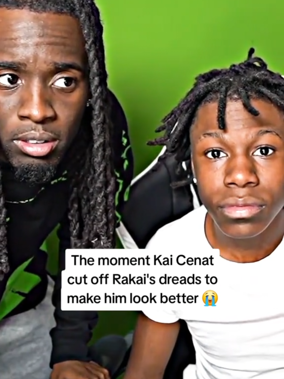 The moment Kai Cenat cut off Rakai's dreads to make him look better 😭 #kaicenat #rakai #fyp 