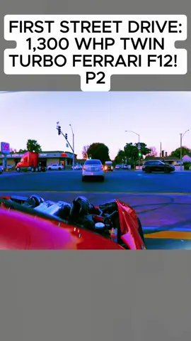 FIRST STREET DRIVE 1,300 WHP TWIN TURBO FERRARI F12#fyp #car #turbo #ferrari 