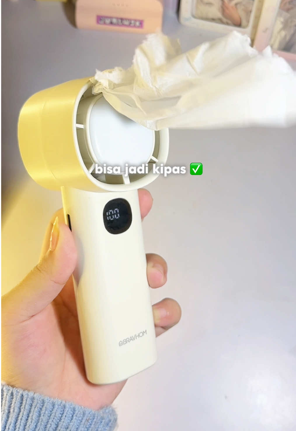 multifungsi bngtt 😭🤍 #kipas #handfan #kipasturbo #bravhom #fyp #4u #fyppppppppppppppppppppppp #foryoupage 