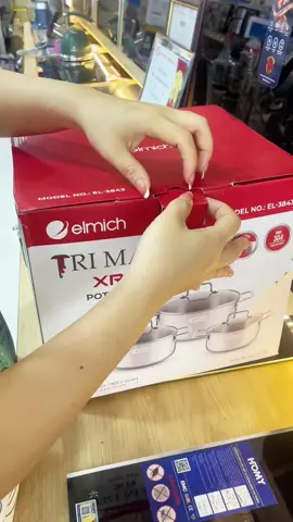 Bộ Nồi inox liền khối Elmich Trimax size 16, 20, 24cm - Sang trọng, bền bỉ, an toàn sức khỏe, làm từ chất liệu inox 304 ko han rỉ . Dùng cho bếp Từ , ga , hồng ngoại#HăngHoastore #đồgiadụng #elmich #bonoibeptu #bonoiphusuelmich 