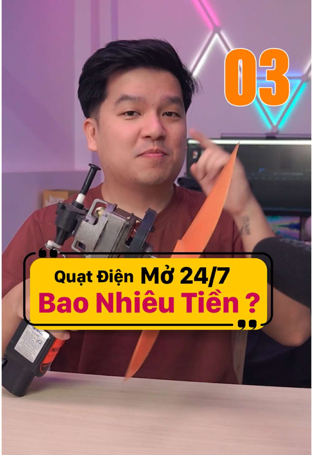 Trả lời @Miinhnguyet Quạt điện tốn bao nhiêu tiền điện mỗi tháng ? bật quạt liên tục trong một tháng thì tốn bao nhiêu tiền điện. Quạt điện nhỏ là 35w, Quạt lớn là 45w nha. điện bậc 4 ----- Duy Vũ Check Var #quatdien #duyvucheckvar #xuhuong #review #thietbidien #fyp 