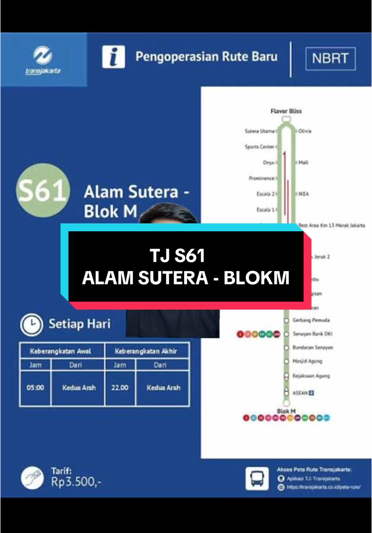 TransJakarta S61 Alam sutera - Blok M #transjakarta #tj #alamsutera #blokm #jakarta #tangerang #tiktoknews #tiktoktainment #fyp #xyzbca #gayaditiktok #urbanplanning 