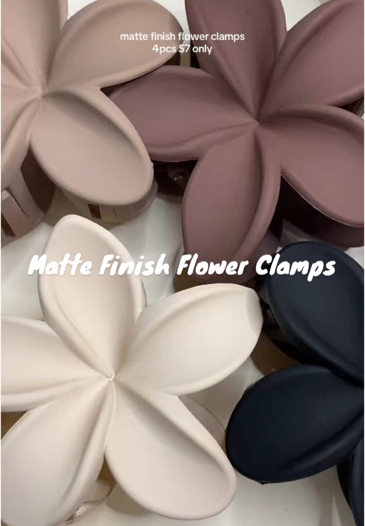 Ganda ng matte finish flower clamps #mattefinish #hairaccessories #flowerclamp #hairclamp #hairclip 
