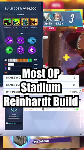 I call it Lifestealhardt or like Aatroxhardt because of the heal  #overwatch #Reinhardt #overwatchstadium #stadiumbuild #overwatch2 