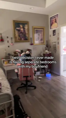 I love having my own room!  #seperatebedrooms #couples #bedroom #RoomTour 