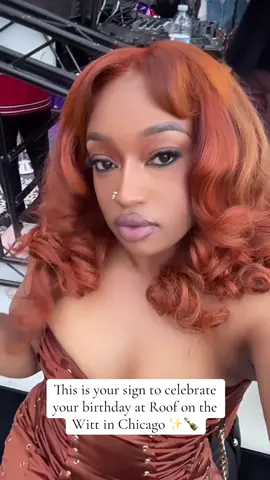 A time was had! The vibes the DJs  definitely a 10/10 @ROOF on theWit 👏🏽🫰🏽🍾 #fyp #thingstodoinchicago #birthday #birthdaygirl #aries #bigaries #roofonthewit #chicagodayparty #chicagobrunch #chicagolife #blackgirlluxury #blackgirlgingerhair #chicago 