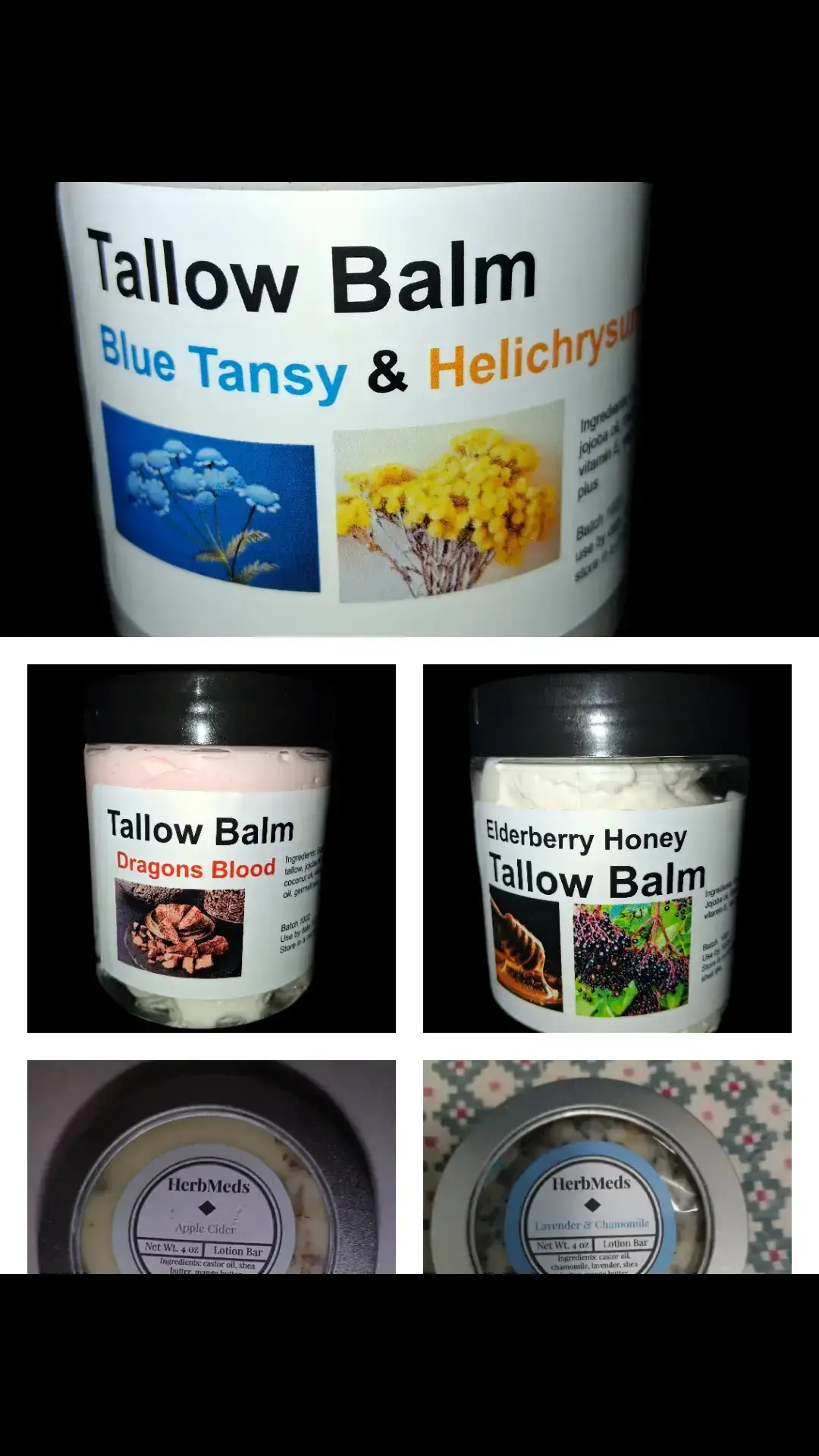 NEW ITEMS! TALLOW INFUSIONS Very light and well absorbing with no artificial colors. These have so many benefits for your skin and make a perfect mothers day gift. Free shipping on orders of $35 or more https://herbmeds.etsy.com #tallowskincare #tallow #skincareroutine #skincare #creatorsinsight #creatorsinsights #smallbusinesssupportingsmallbusiness #mothersday #mothersdaygift   #creatorsearchinsights 