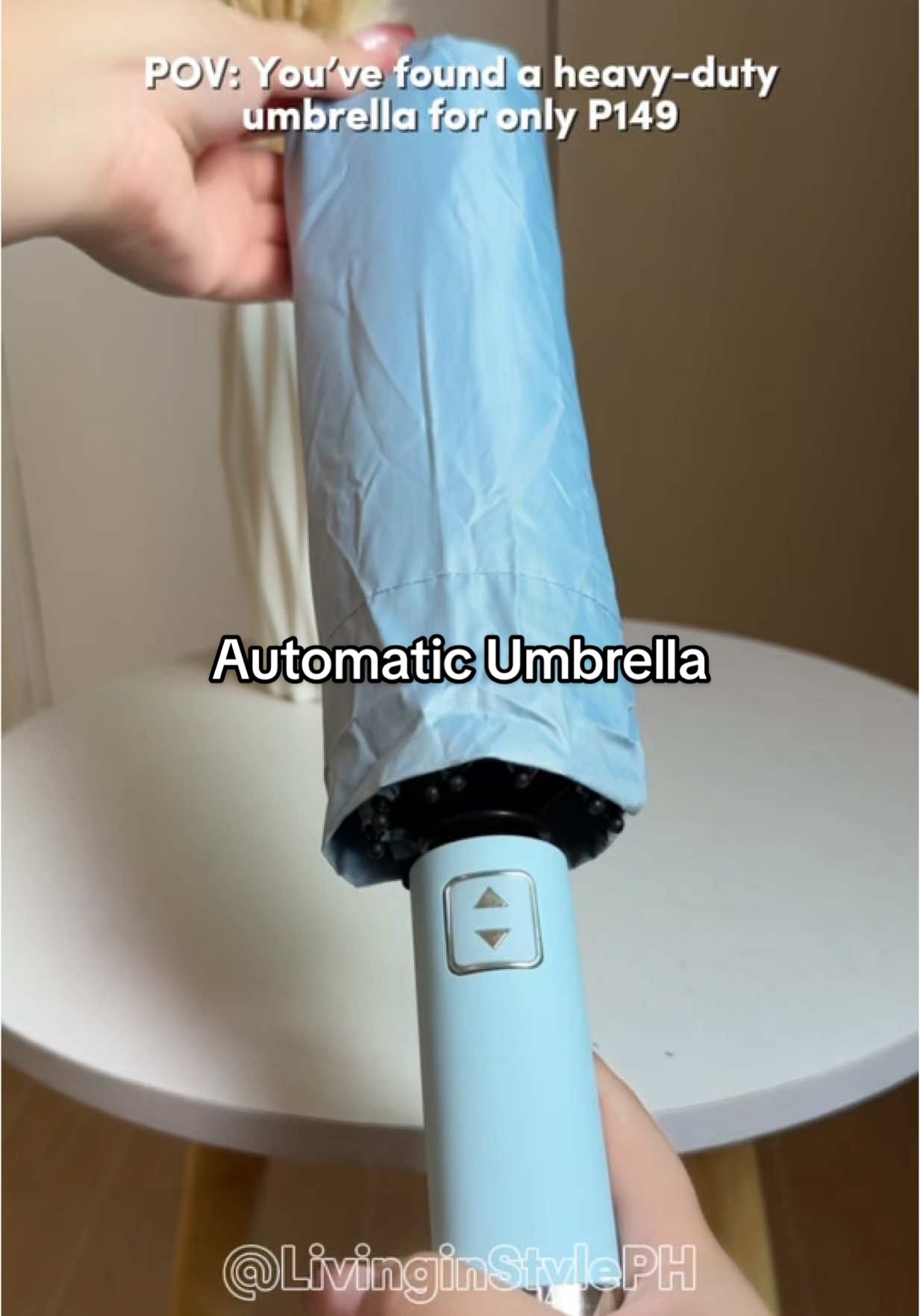 POV: You’ve found a heavy-duty umbrella for only P149 #umbrella #automaticumbrella #payong #umbrella10ribs #umbrellaheavyduty #Summer #summeressentials #rainyday #fyp #foryou #foryoupage 