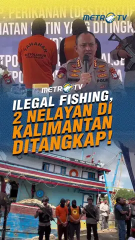 Ditpolairud Polda Kalimantan Selatan menangkap 2 nelayan yang mengangkut 2,4 ton ikan hasil ilegal fishing.  #tiktokmetrotv #tiktokberita #fyp #viral #kalimantanselatan #ilegalfishing #beritaterkini