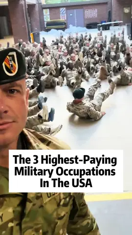 The 3 highest-paying military occupants in the USA #fyp #foryoupage #tiktok #fact #airforce #usa🇺🇸 #military #inusa #us #usarmy #army #