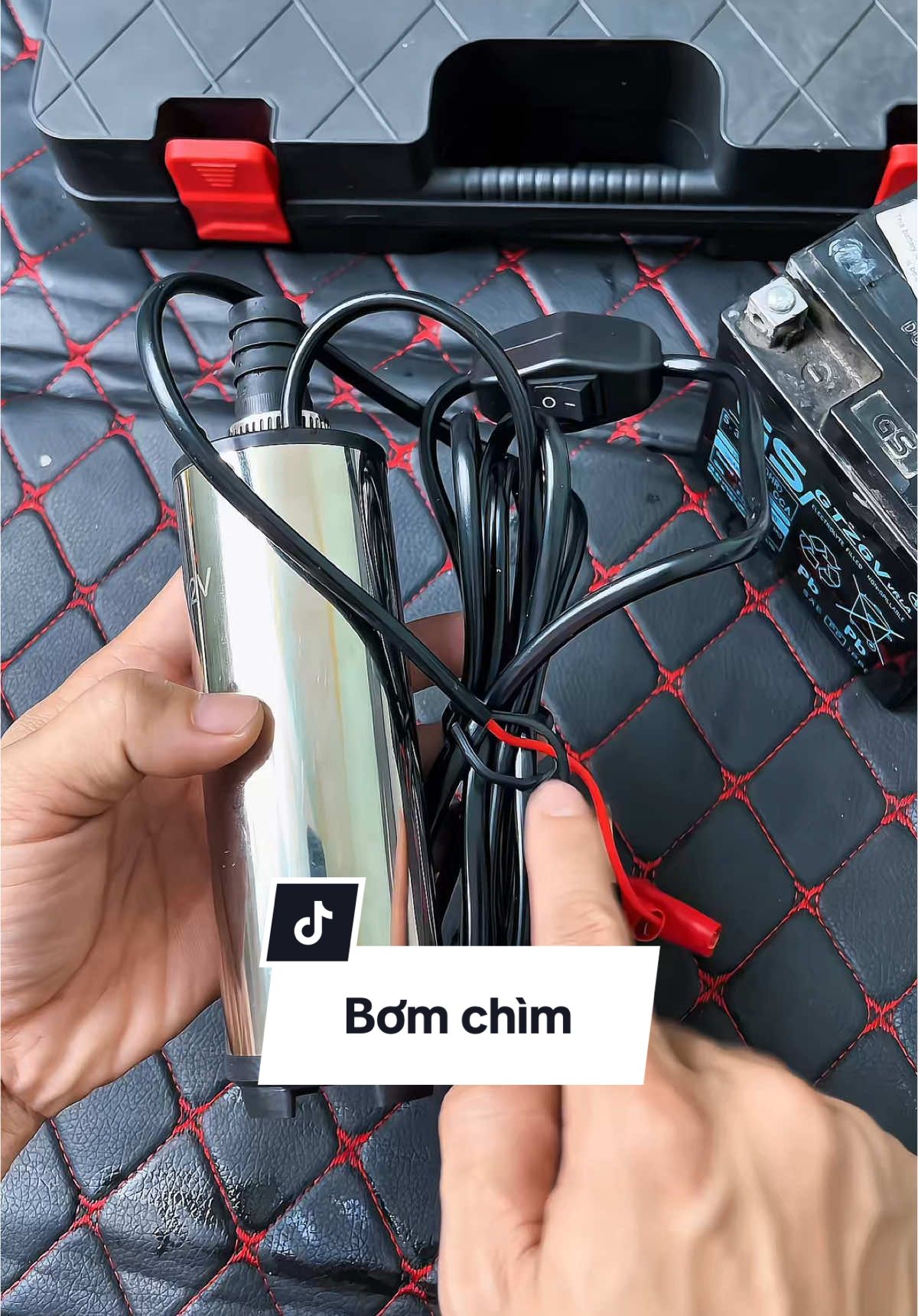 Bơm chìm 12v hút chất lỏng. #bomchim #bomchim12v #bomchimmini12v 