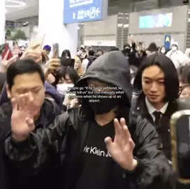 as if he would risk putting his partner in danger like this. the man can barely breathe without some camera getting in his way. #jungkook #jeonjungkook #airportarrival #bts #2023 #bangtan #jjk #fyp #viral #dating #jk #army #foryou 