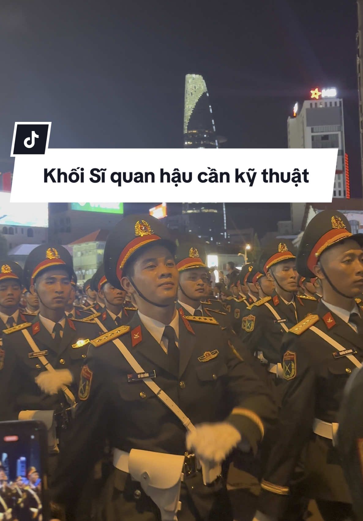 Sơ duyệt diễu binh 30/4 - khối Sĩ quan hậu cần kỹ thuật#tiktok #hcm #giaiphongmiennam #fyp #hoabinhdeplam 