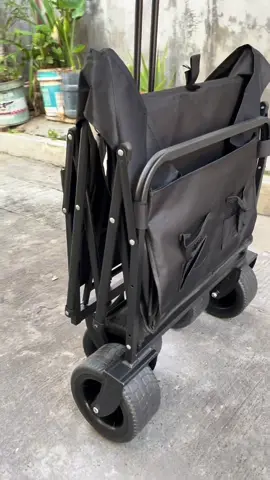 Camping trolley cart wagon trolley With Storage Basket Folding Wagon Tool truck folding trolley #trolley #kidscarrybag #outdoortrolley #campingtrolley 